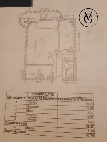 Lacul Tei - Facultatea de Constructii Garsoniera